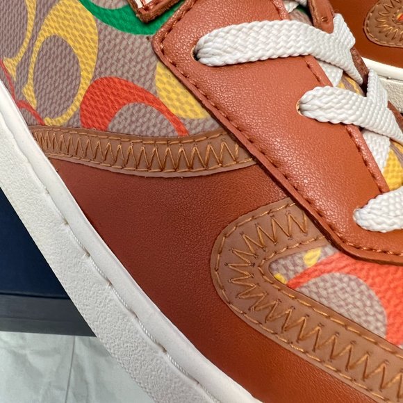 coach Citysole Court Sneaker In Rainbow Signature Canvas ca264 - Picture 7 of 8